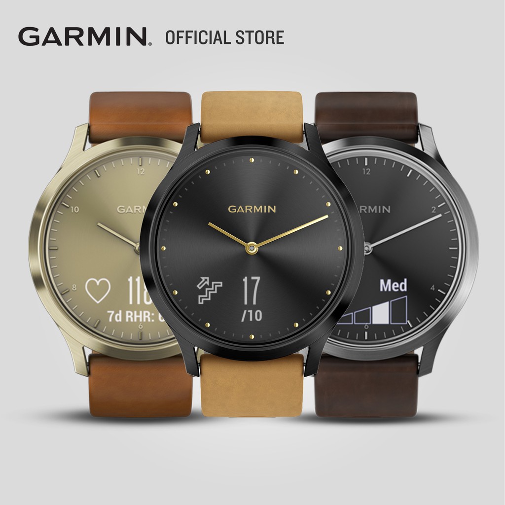garmin vivomove hr silver premium