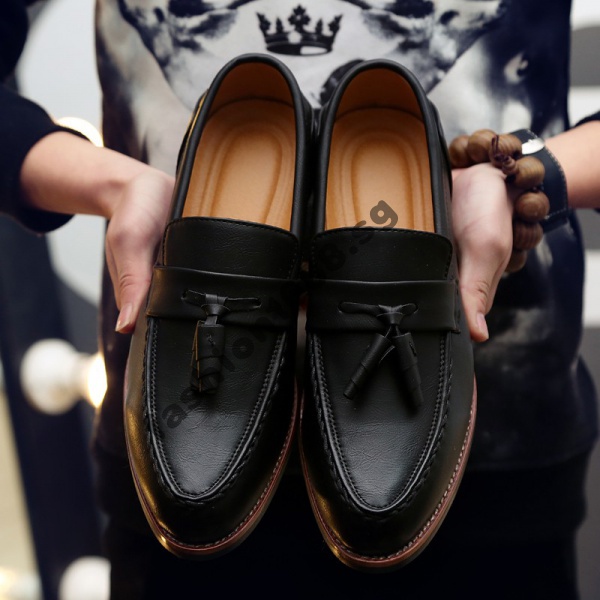 Ready stock Men's Slip-on Shoes Leather Tassel Business Loafer Oxford Shoes Formal Shoes JPCI