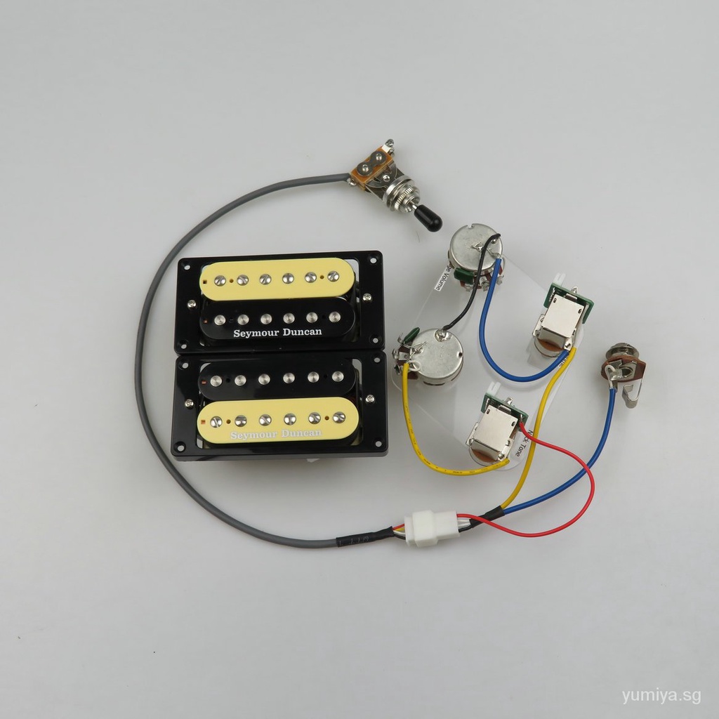 Guitar Kit Seymour Duncan Sh1n Sh4 Guitar Pickup 4c Conductor Wiring Harness Zebra Black 1 Set Reem Co In