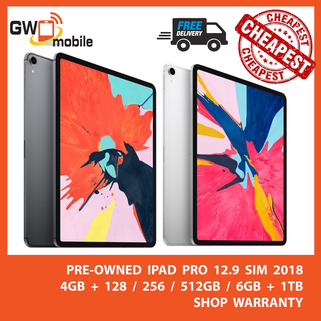 Ipad Pro 12 9 Sim 18 Pre Owned Grade A Shopee Singapore