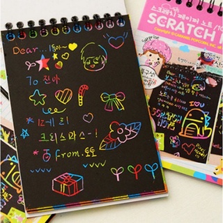 【SG READY STOCK 】Kids Scratch Notebook Goodie Bag Filler Birthday Present Children Day Gift Art Book