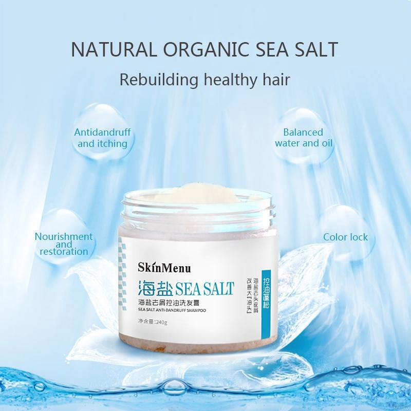 Sea Salt AntiDandruff Shampoo Cream Control Oil Relieve Itching Anti