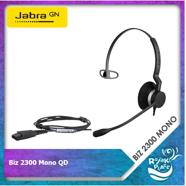 jabra biz 2300 duo qd headset with jabra link 230