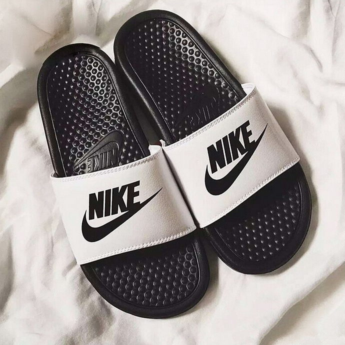 nike sandals slip on