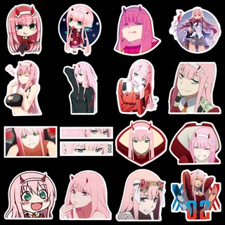 u1315t 50pcs darling in the franxx anime stickers zero two scrapbooking