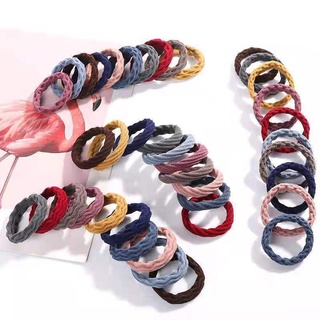 Image of thu nhỏ 【Fash Deals $0.1 Purchase limit 3-5】Korean Style Thick High Elastic Jointless Durable Headrope Hair Rope Elastic Leather Cover Hair Ring Random Color #3