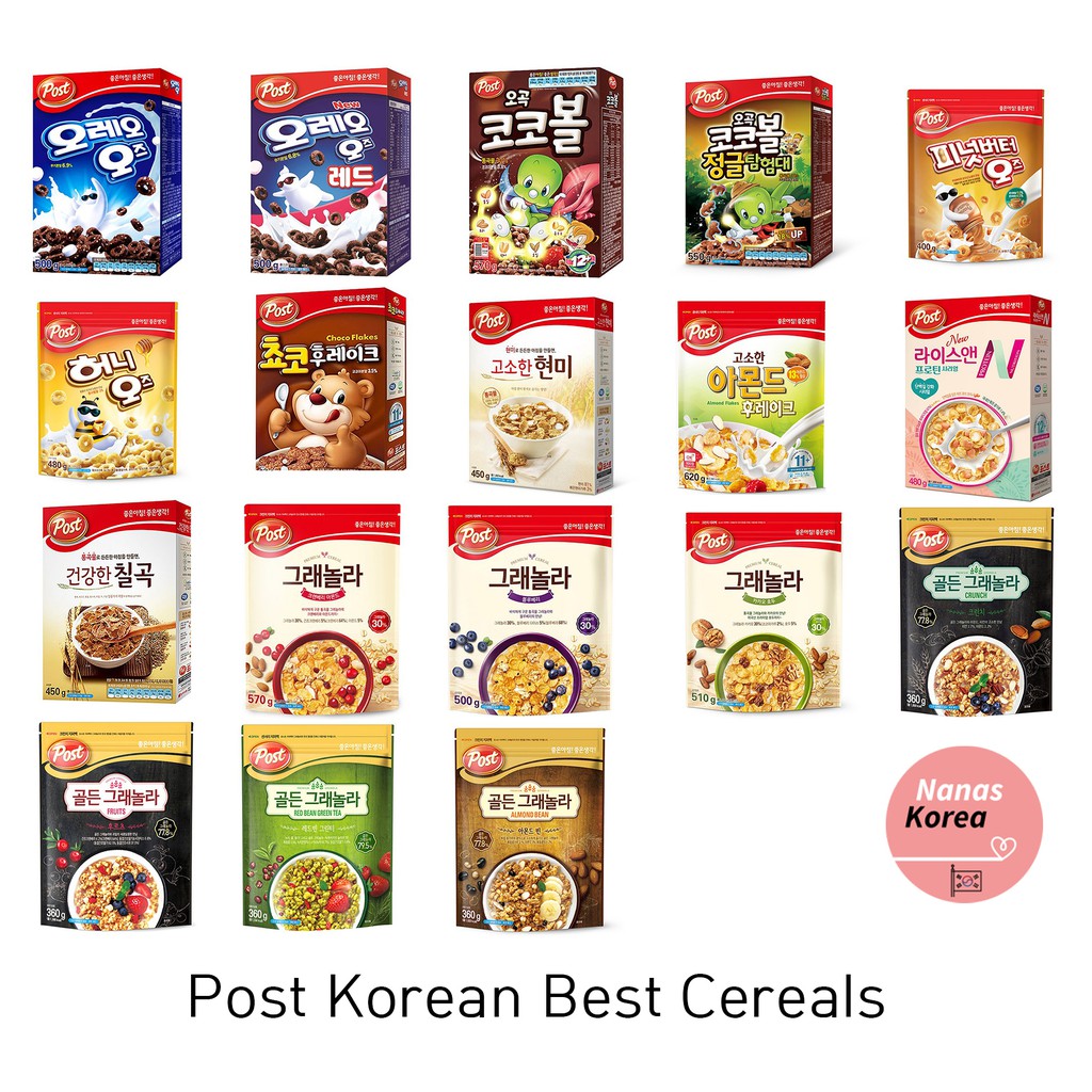 [Korean Cereal] Post Big Size Korean Best Cereals Series(Oreo o's