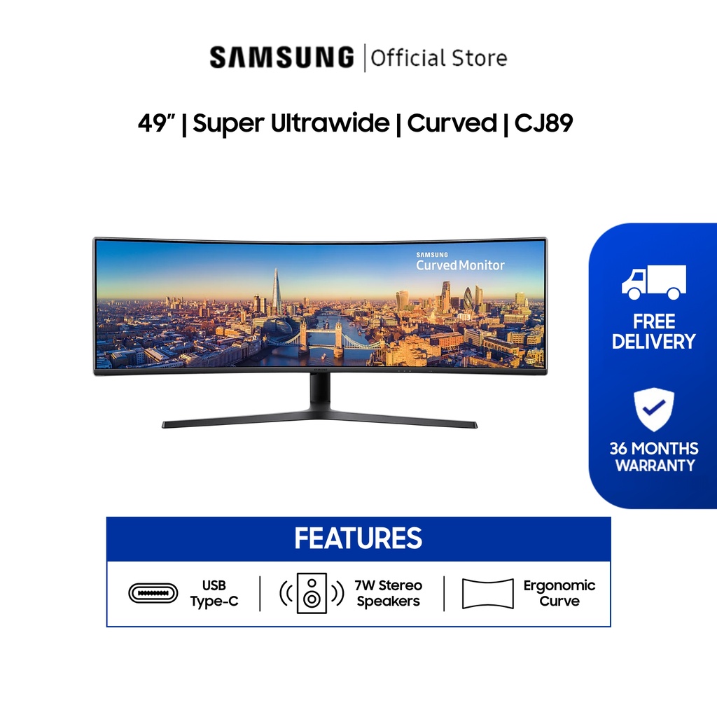 Samsung 49" Curved Monitor With Super Ultra-wide Screen Product Summary ...