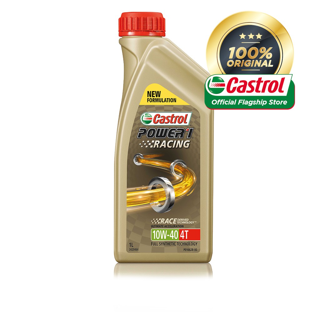 Castrol POWER1 Racing 4T 10W-40 Full Synthetic Technology For Bikes (1L ...