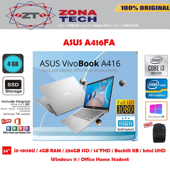 LAPTOP ASUS A416FA