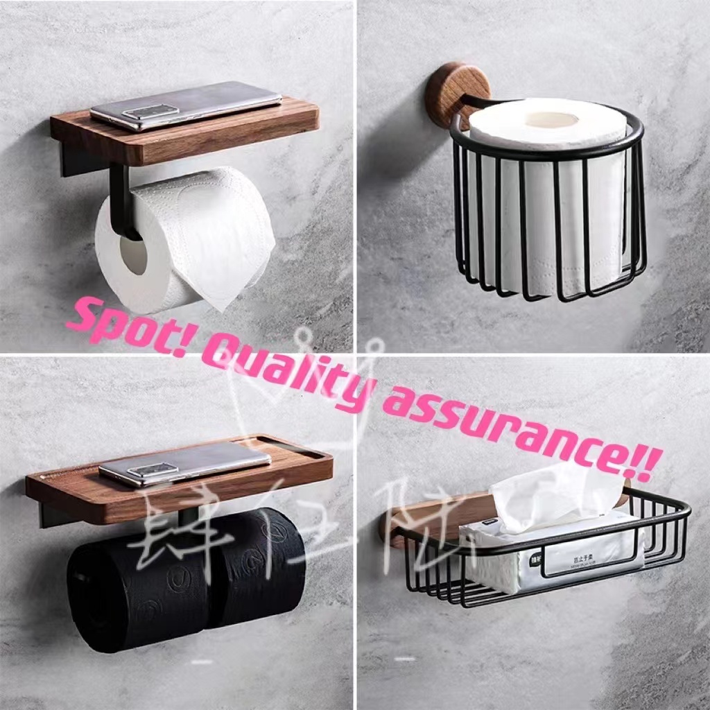 Delivery within 24h, no punching, multifunctional toilet paper rack