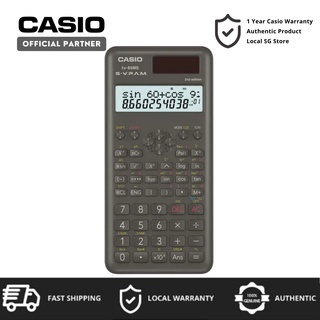 Casio FX-85MS 2nd Generation Scientific Calculator FX85MS For Schools and Examinations. (1 Year Local Warranty)