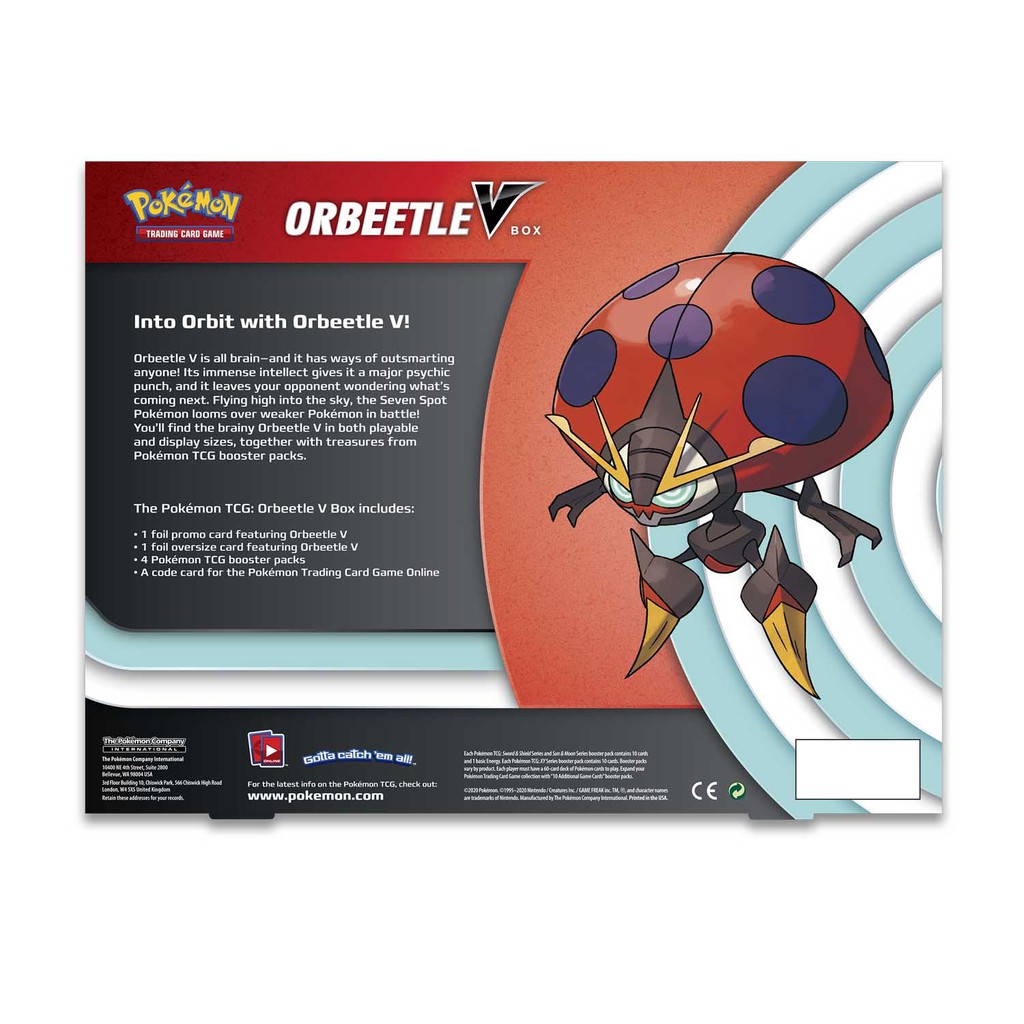 Pokemon Tcg Orbeetle V Box Shopee Singapore