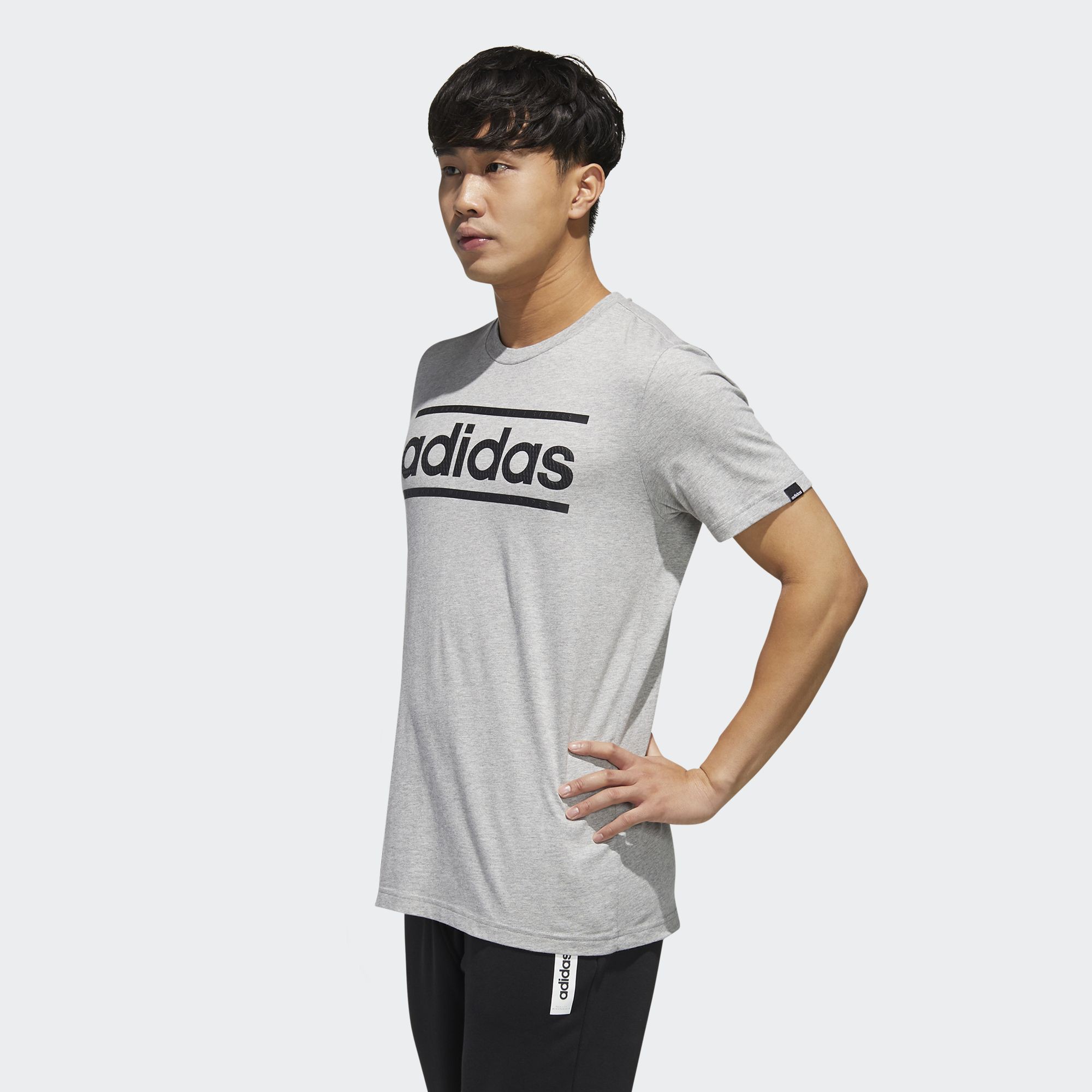 adidas linear logo t shirt mens