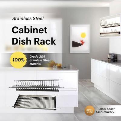 Kitchen Stainless Steel Cabinet Dish Rack Shopee Singapore