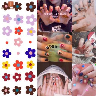 Nail Decal Cartoon Pattern Geometric Pattern Korean Style Nail Sticker Manicure Supplies Shopee Singapore