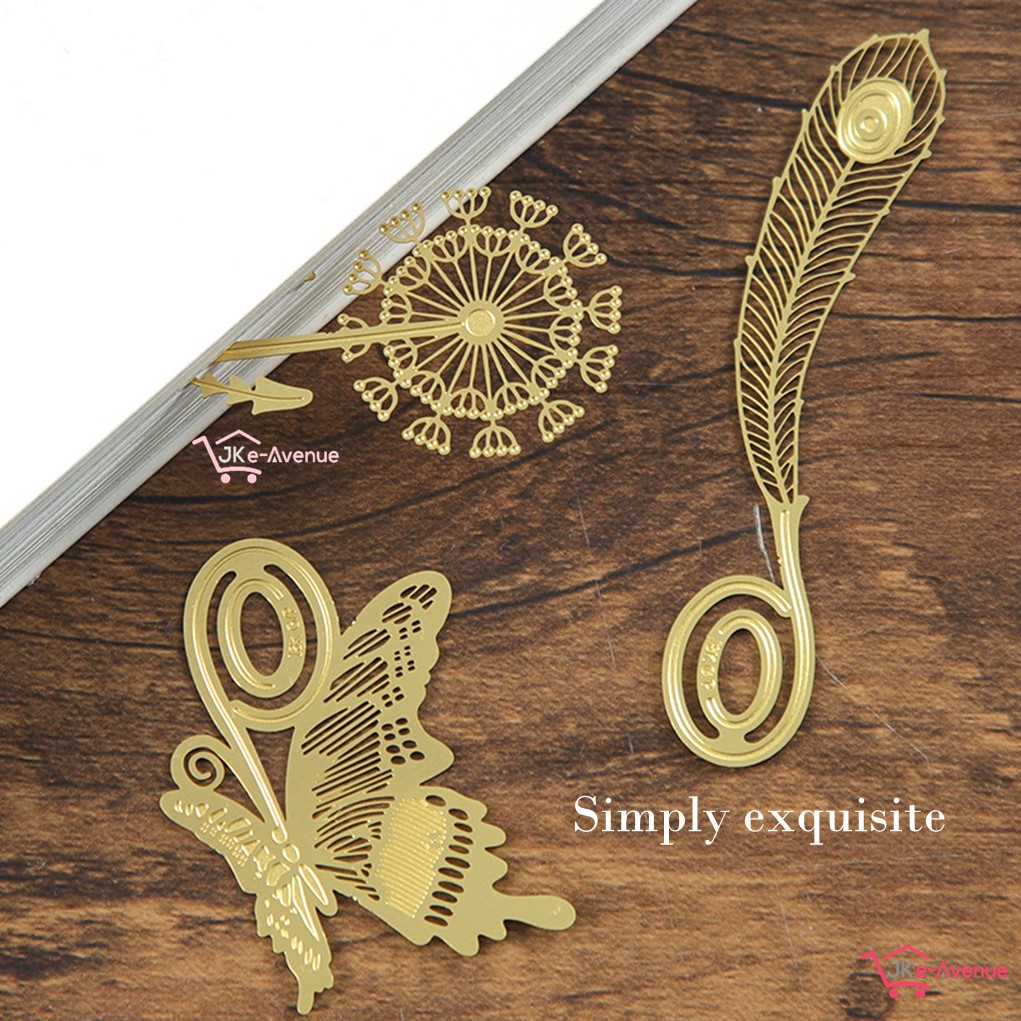 Gold Metal Bookmark Clip with Greeting Gift Card for Teachers Children ...
