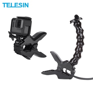 TELESIN Gooseneck Neck Flex Clamp Mount Holder Adjustable GoPro Hero 10 9 8 7 6 Insta360 Osmo Action Camera Accessories