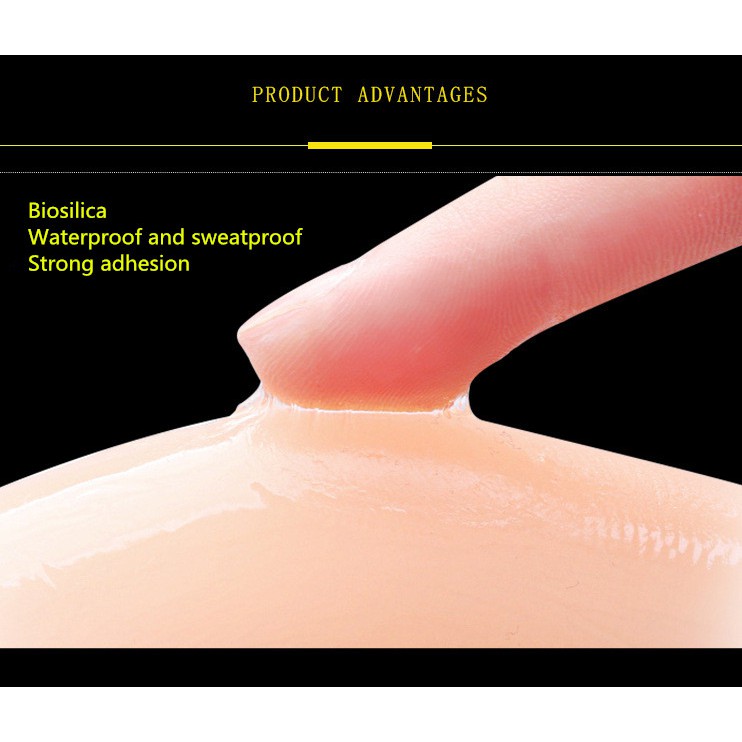 Image of New Silicone nipple cover Invisible Silicone Chest Sticker Waterproof and Sweatproof Bikini Anti-glare anti-bumps 6 Pairs #1