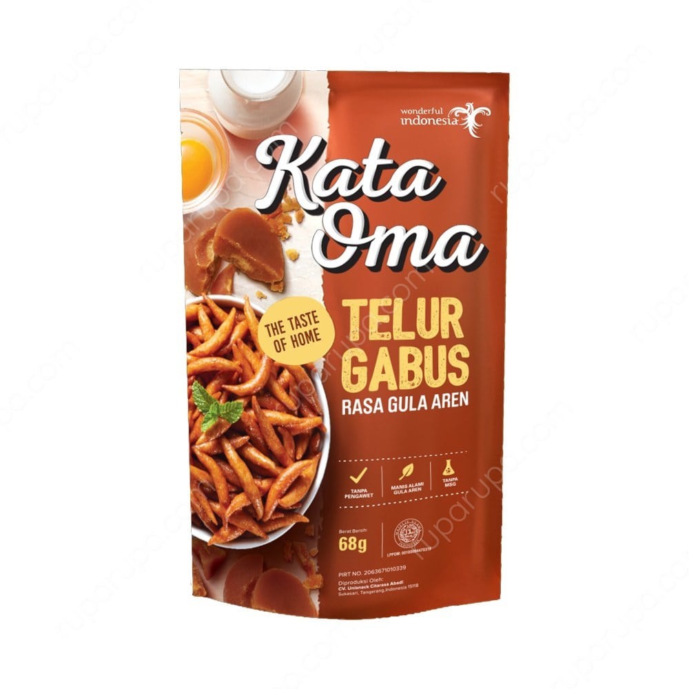 Kata Oma Telur Gabus Gula Aren Keju 63 Gr Singapore