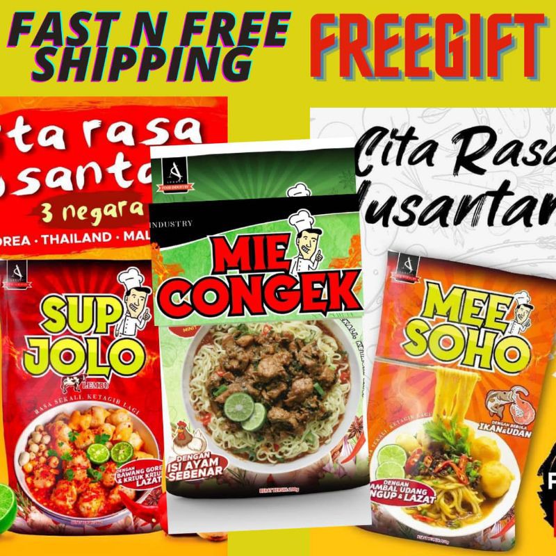 Shop Malaysia Ready Stock Sup Jolo Mee Soho N Mee Congek Viral Dato Aliff Syukri Shopee Singapore