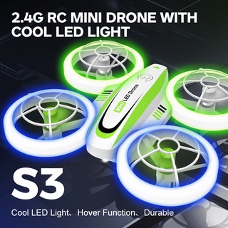 Mini Drone for Kids - LED Gesture &Remote Control Drone, Small RC Avoidance Quadcopter Propeller Full Protect