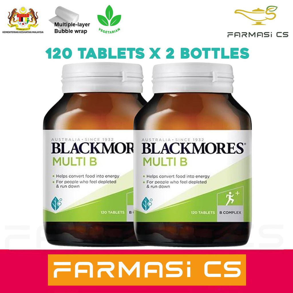 BLACKMORES Multi B 120 tablets x 2 bottles (TWIN) EXP:12/2024 [ Vitamin ...