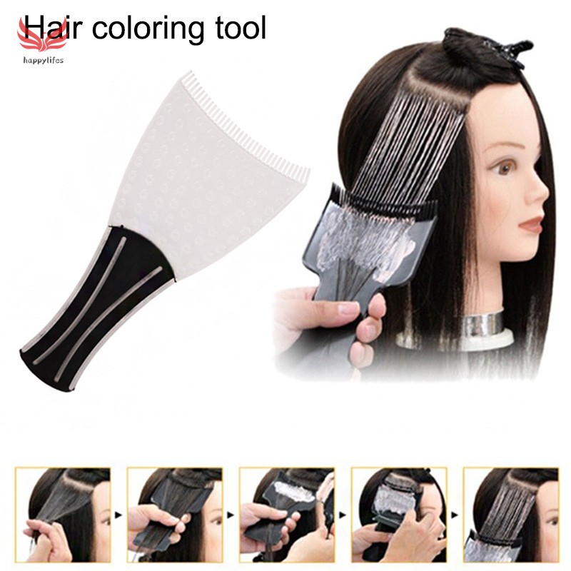 Hl Professional Hairdressing Hair Applicator Brush Dispensing Salon Hair Dyeing Pick Color Board Shopee Singapore