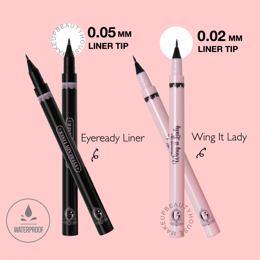 HITAM Original Madame Gie Eye Liner Eyeready Wing It Lady Eyeliner