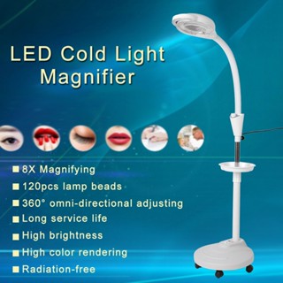 220v-240V 16X Diopter LED Magnifying Floor Stand Lamp Magnifier Glass Ligth Len Facial Light Beauty Salon Nail Tattoo -16X Clear and illuminating magnifying lens.Power on and