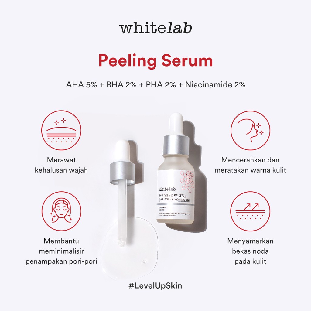 Whitelab Peeling Serum AHA BHA PHA 15ml (Exp. 08/12/2023) Shopee