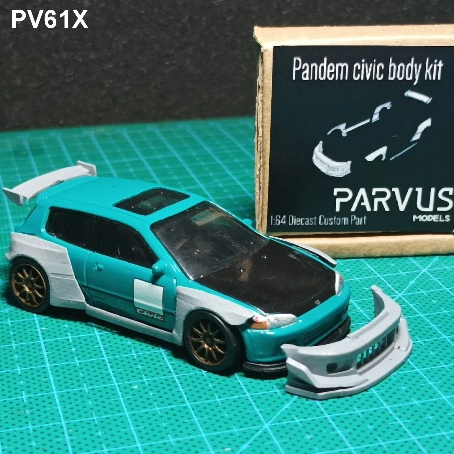Parvus Models PV61X Instant Wide Body Kit Pandem EG Hot Wheels Tomica