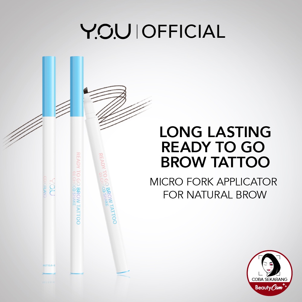YOU Colorland Ready To Go Brow Tattoo😍