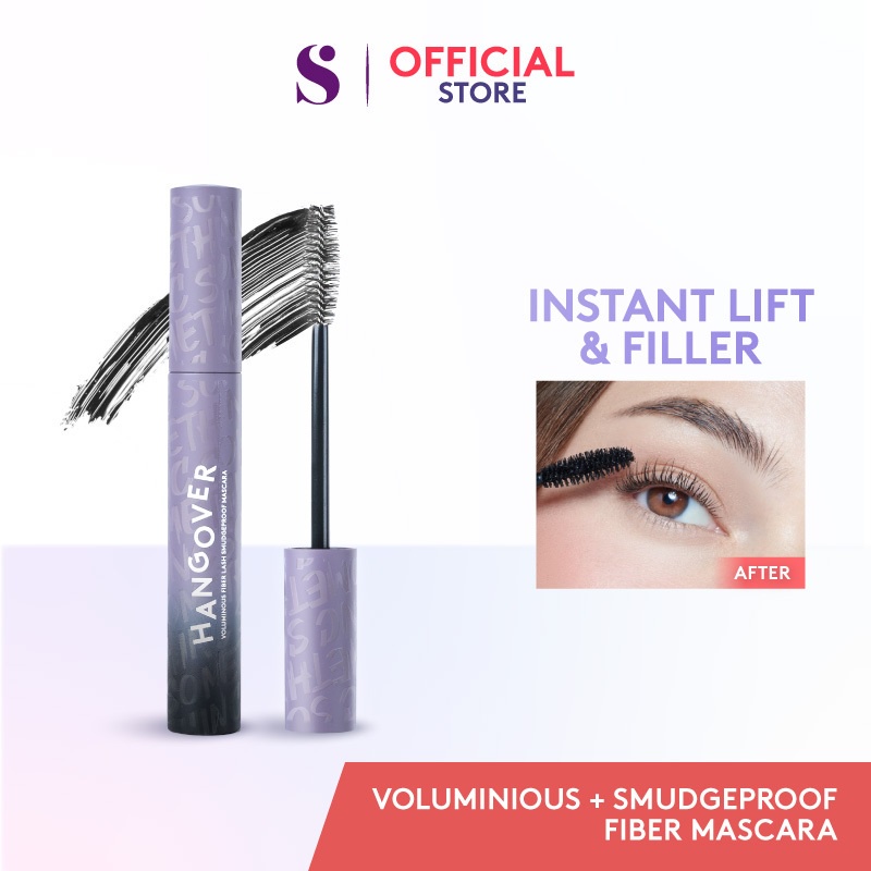 SOMETHINC HANGOVER Voluminous Fiber Lash Smudgeproof Mascara - Waterproof Mascara Tahan Lama