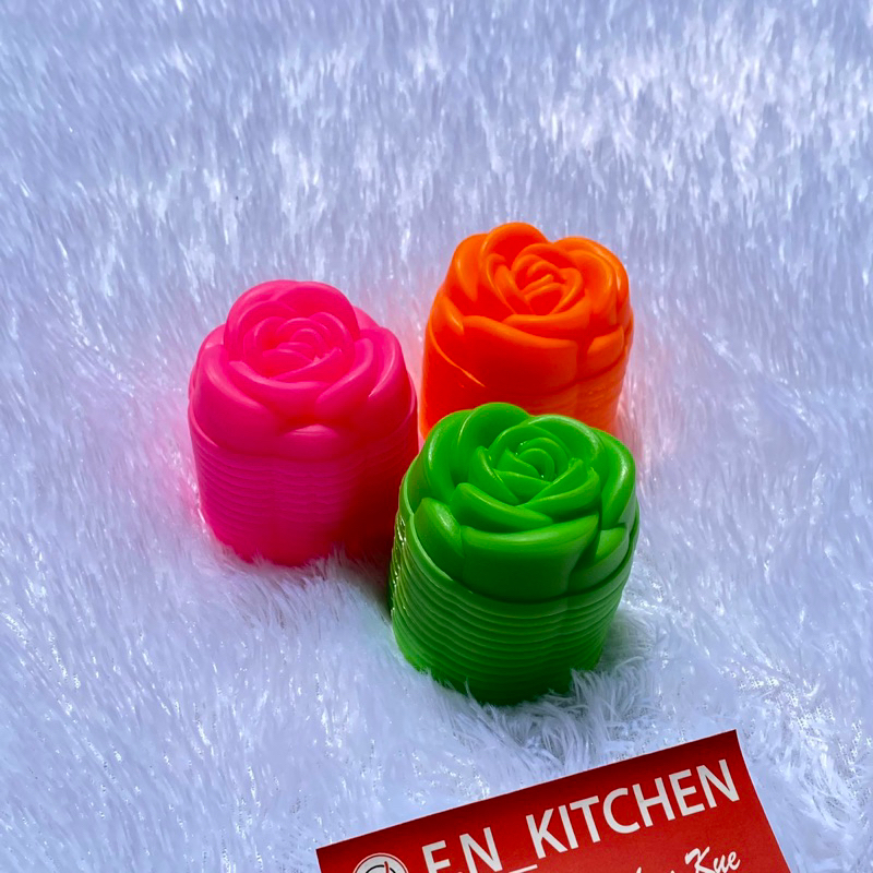 MAWAR Small Rose Mold Plastic JELLY AGAR Chocolate Pudding Mold