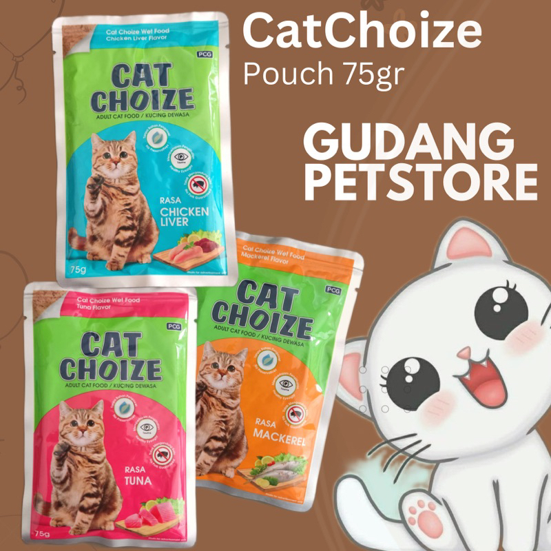 Cat CHOIZE POUCH 75gr CAT Food Shopee Singapore