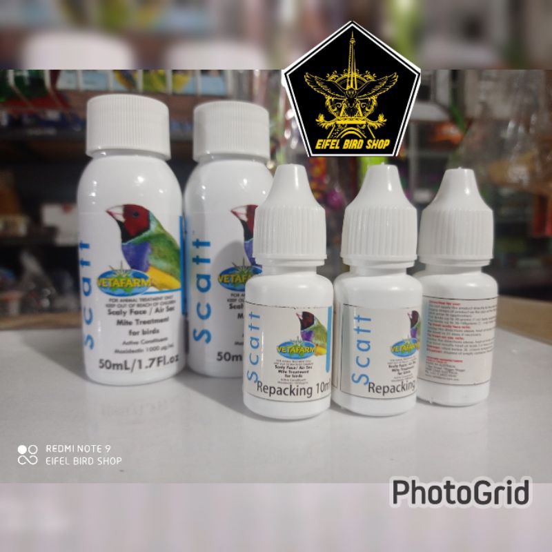 Scatt 10ml VETAFARM Bird Medicine For Breathing Illness And Eradicate