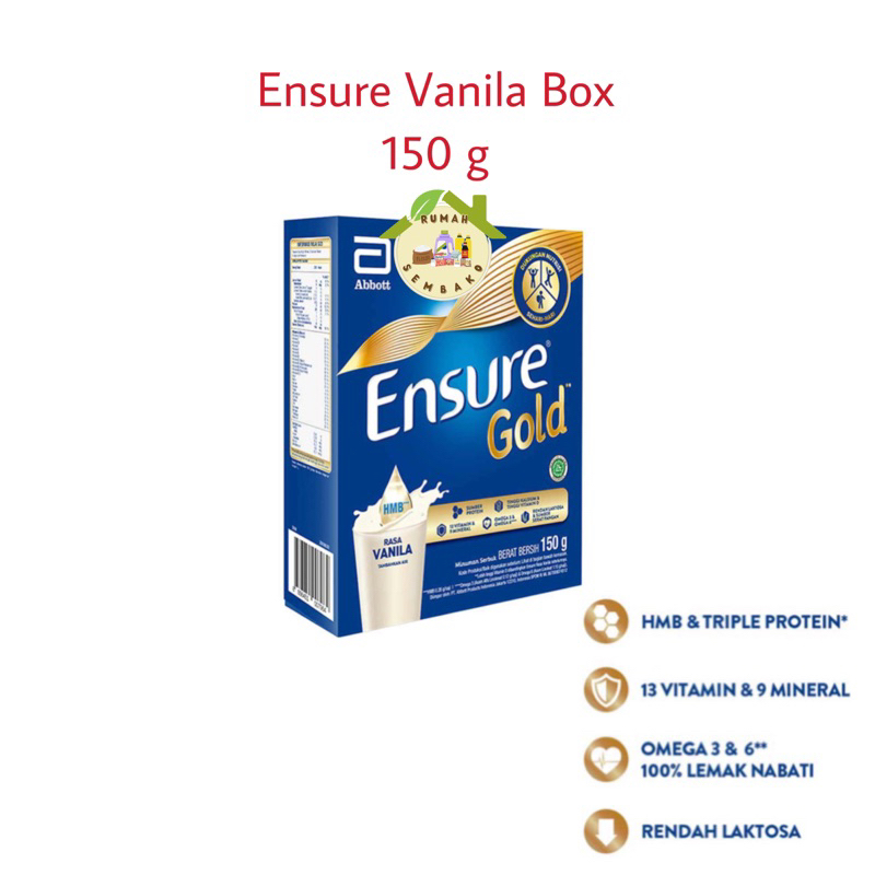 Ensure Milk Powder Adult Vanilla Flavor 150g Low Lactose Milk, Ensure