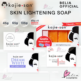 Belia KOJIE SAN Skin Lightening Soap Kojic Acid, Dream White 45/65/135g KOJIESAN Soap