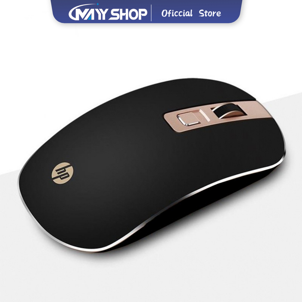 HP S4000 mouse wireless gaming silent click laptop pc macro original 2.4G 1600DPI dengan receiver-Us