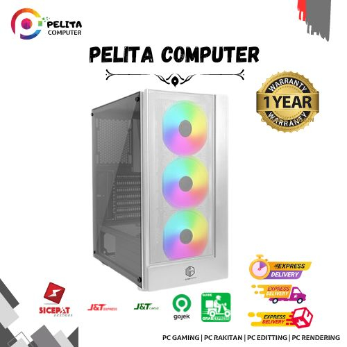 Pc core I5 10400f vga 4gb ssd 128gb ddr4 8gb intel gaming editing sekolah komputer rakitan computer