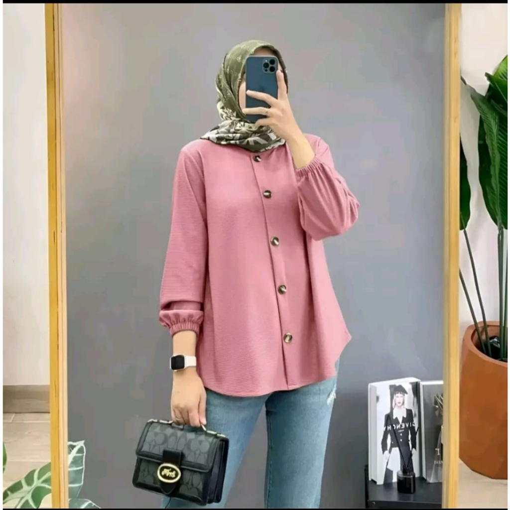 Baju Atasan Crinkle Airflow Terbaru Jumbo
