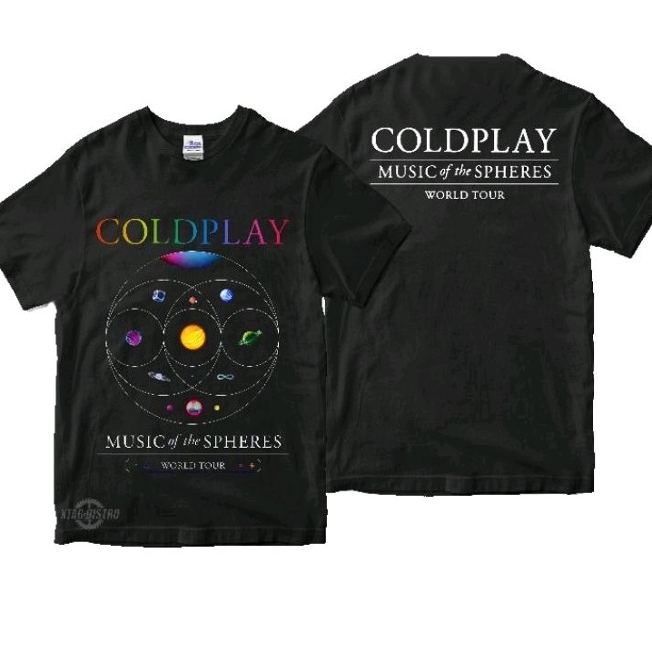 Buy Coldplay MUSIC OF THE SPHERES WORLD TOUR T shirt At Sale Prices Online  - November 2024 | Shopee Singapore