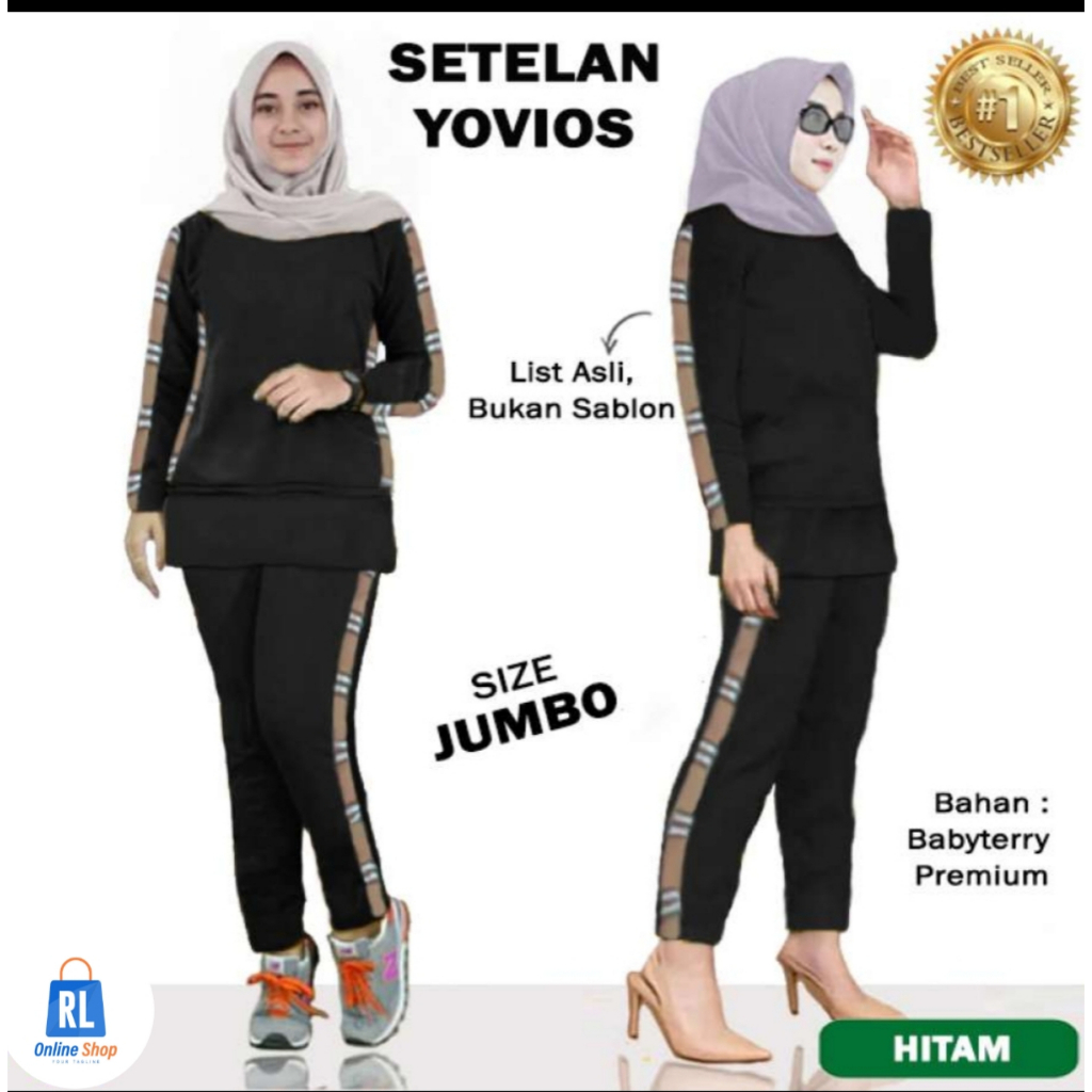 Setelan Olahraga Wanita Terbaru Berhoodie / Setelan Olahraga Wanita / Baju setelan wanita olahraga Y