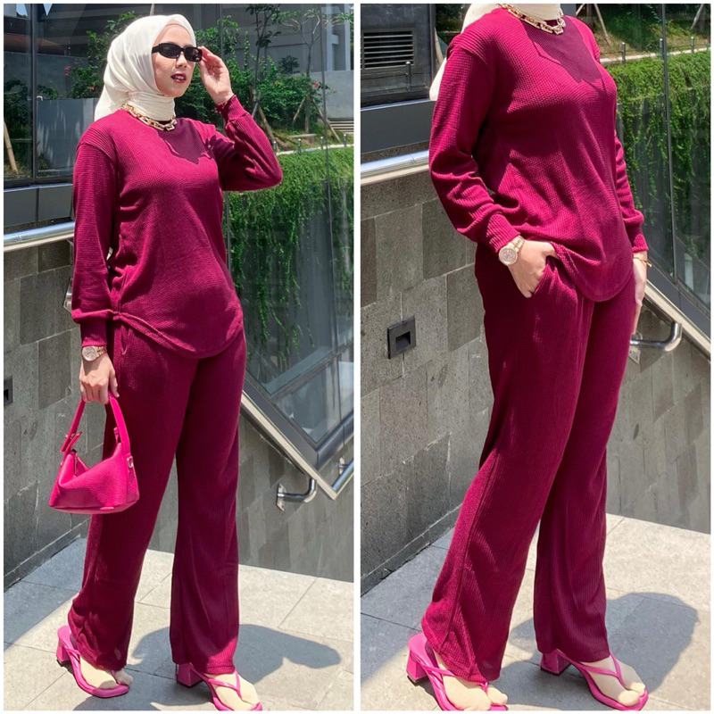 baju setalan wanita premium/baju setelan wanita hijab/setelan zara premium