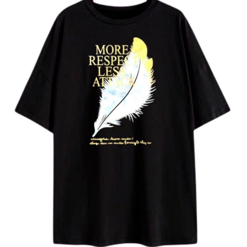 ( COD ) TWINBEB / KAOS JUMBO XXXL ( 3XL ) RESPECT / LD 130 / KAOS JUMBO /  KAOS OVERSIZE / T-SHIRT /