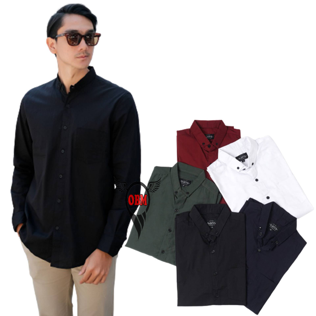 TURUN HARGA KEMEJA PRIA MENS POLOSAN LENGAN PANJANG COOLMAN PAKIAN PRIA CASUAL PAKAIAN DINAS KERJA
