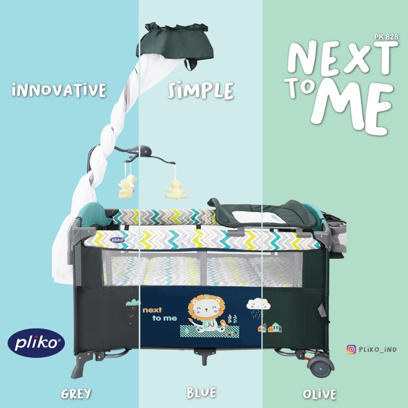 Box Baby Pliko 828 Next-To-Me New / Tempat Tidur Bayi