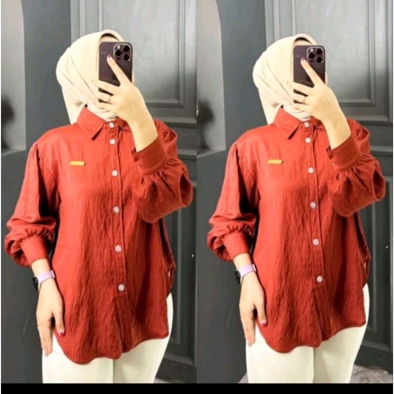 ADZKIA~SUNRIZE BLOUSE CRINKLE / Blouse crinkle wanita
