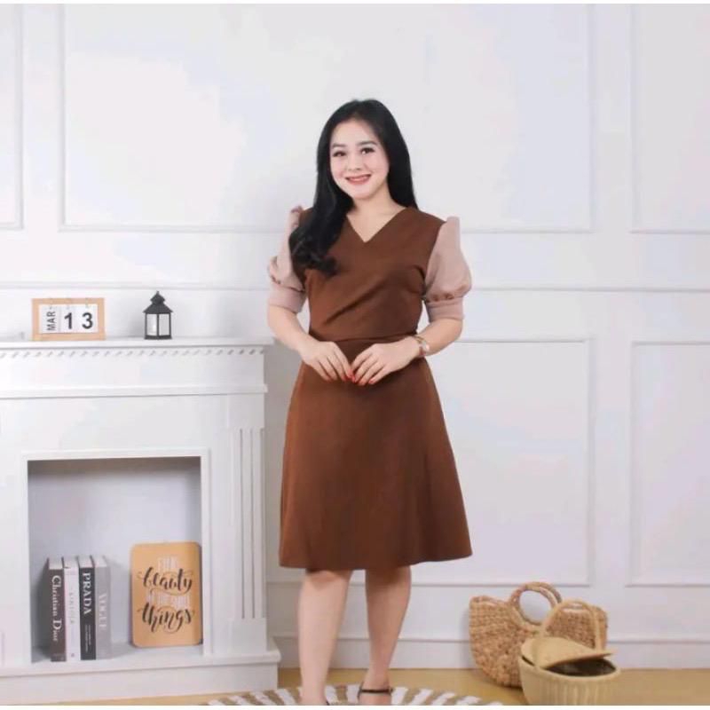 Nabila Dress Versi Lengan Pendek